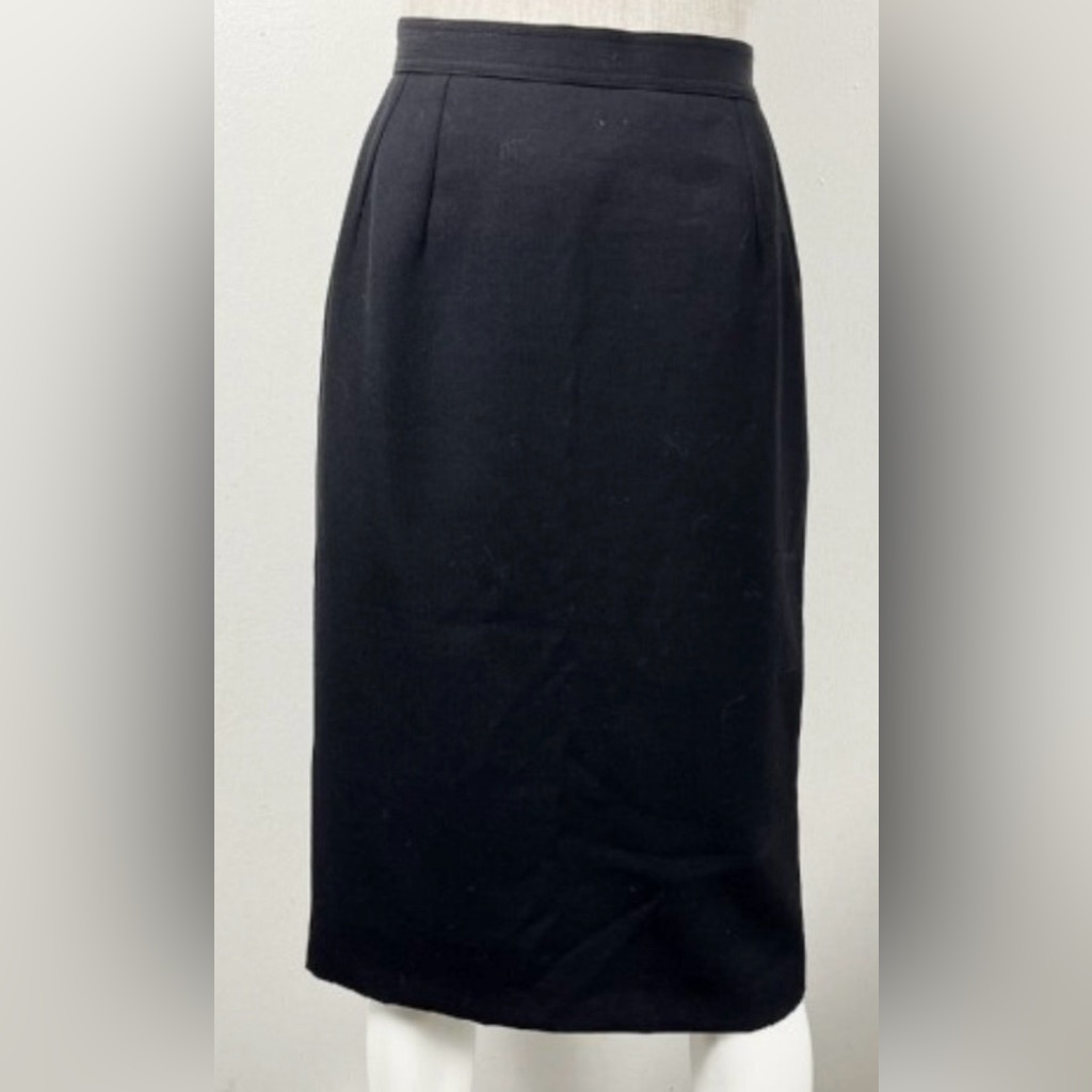 Valentino Miss V Black Pencil Skirt L